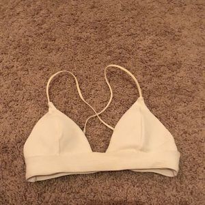White bikini top